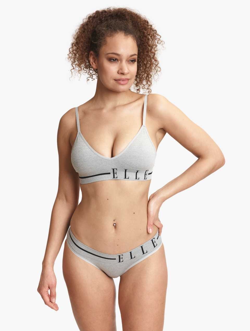 ELLE Headline Seamless Bikini 2 Pack - Grey Marl Headline