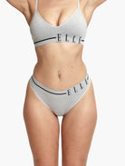 ELLE Headline Seamless Thong 2 Pack - Grey Marl Headline