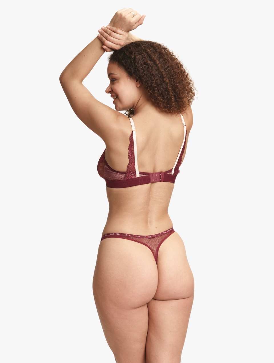 ELLE 24/7 Lace Thong - Chocolate Truffle 24/7 Lace