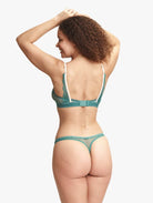 ELLE 24/7 Lace Thong - Blue Spruce 24/7 Lace