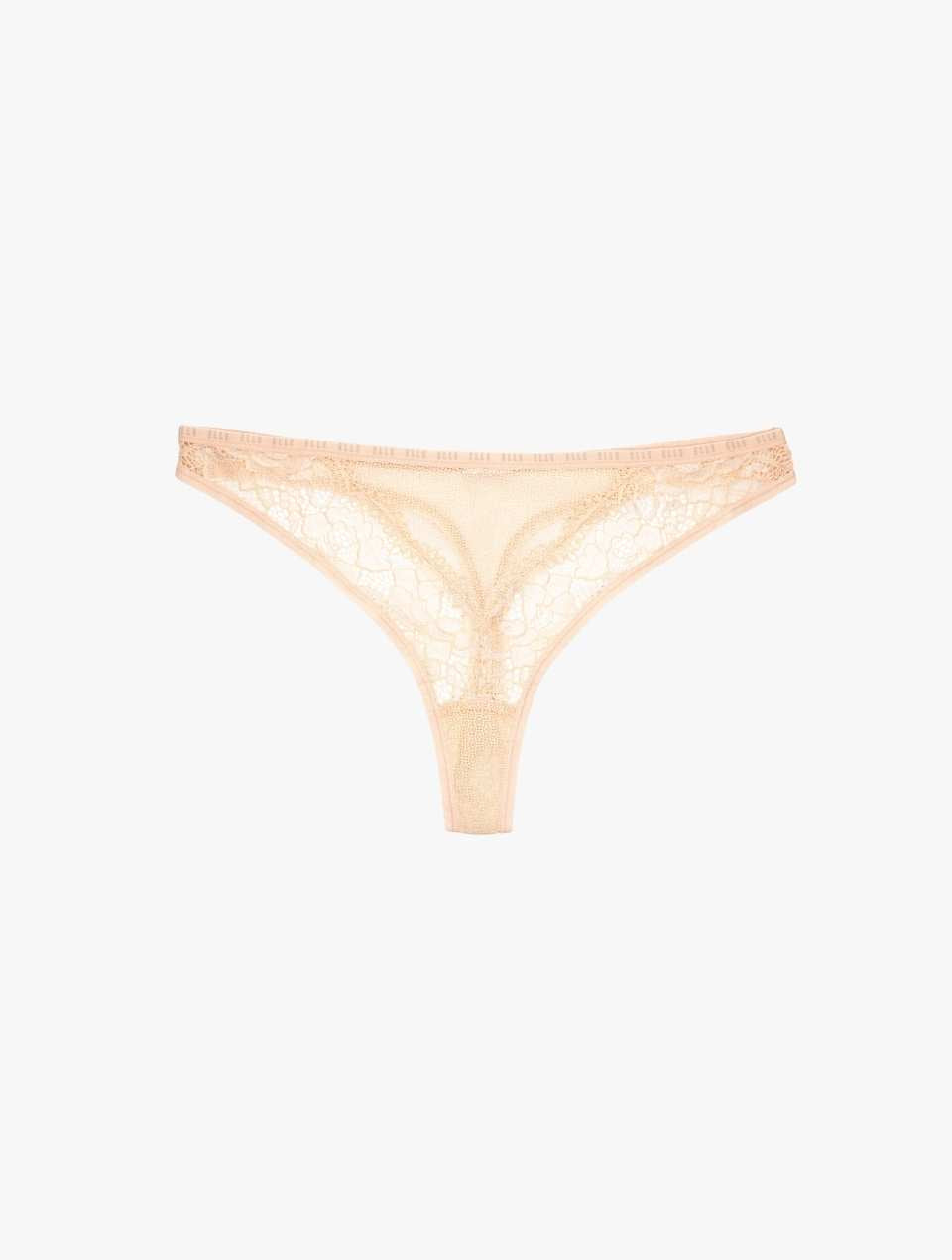 ELLE 24/7 Lace Thong - Peach Puree 24/7 Lace