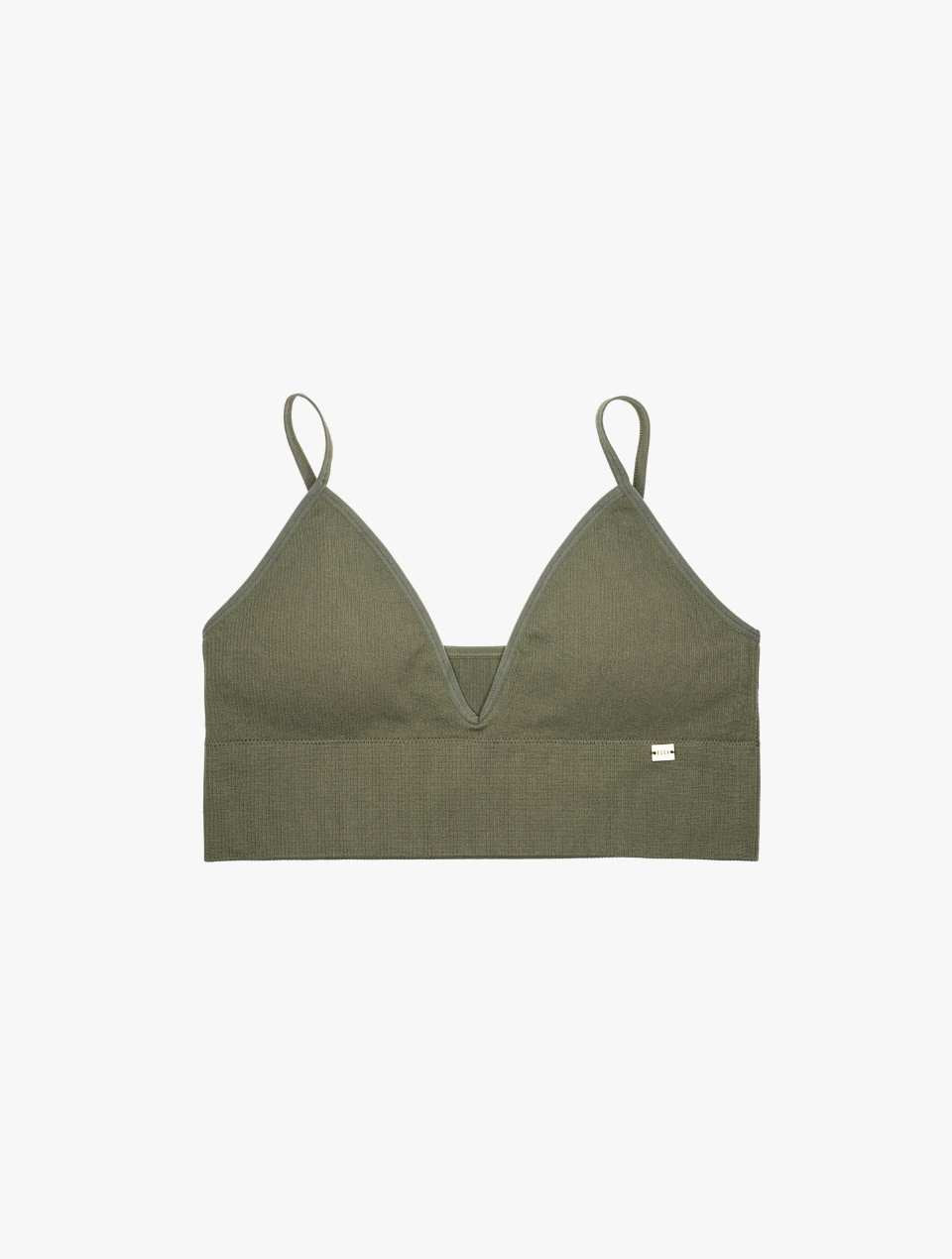 ELLE Love Life Rib Seamless Bralette - Olive – ELLE Intimates