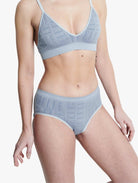 ELLE Signature Seamless Bikini - Blue Fog Signature