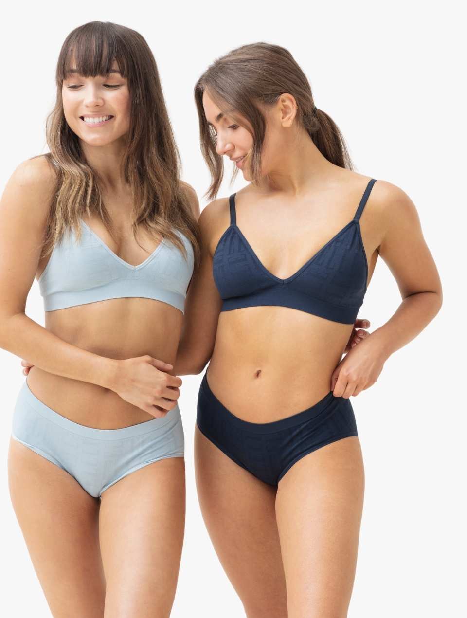 ELLE Signature Seamless Bikini - Blue Fog Signature