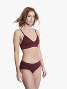 ELLE Signature Seamless Bikini - Burgundy Signature