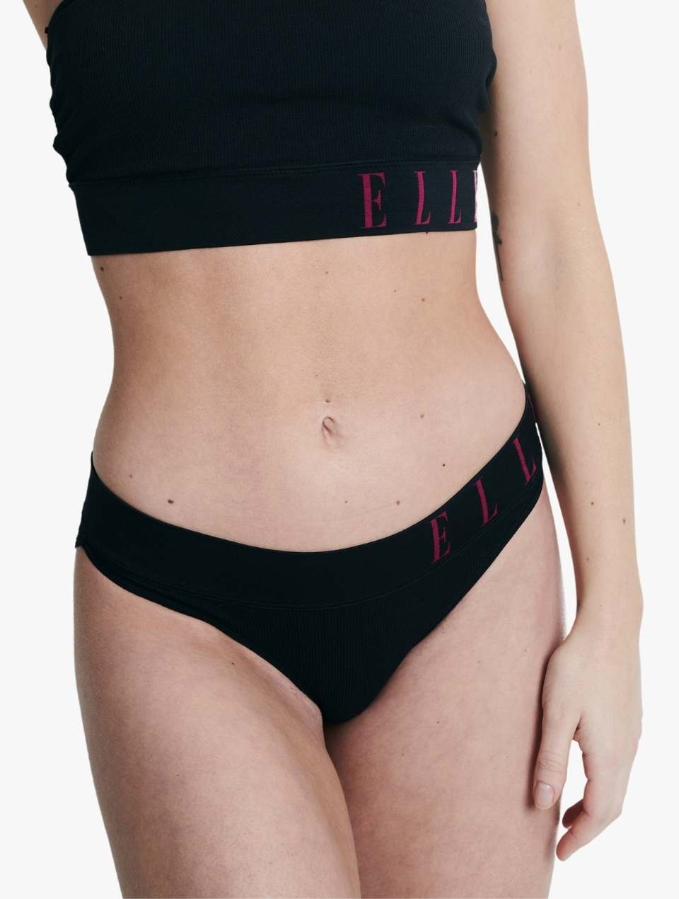 ELLE Seamless & Lace Bikini - Black Beauty Seamless & Lace